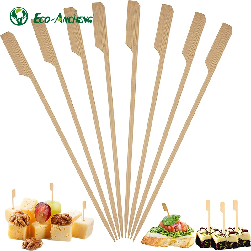 Eco friendly Bamboo Teppo Sticks Disposable Bamboo Barbecue Skewers For Restaurants