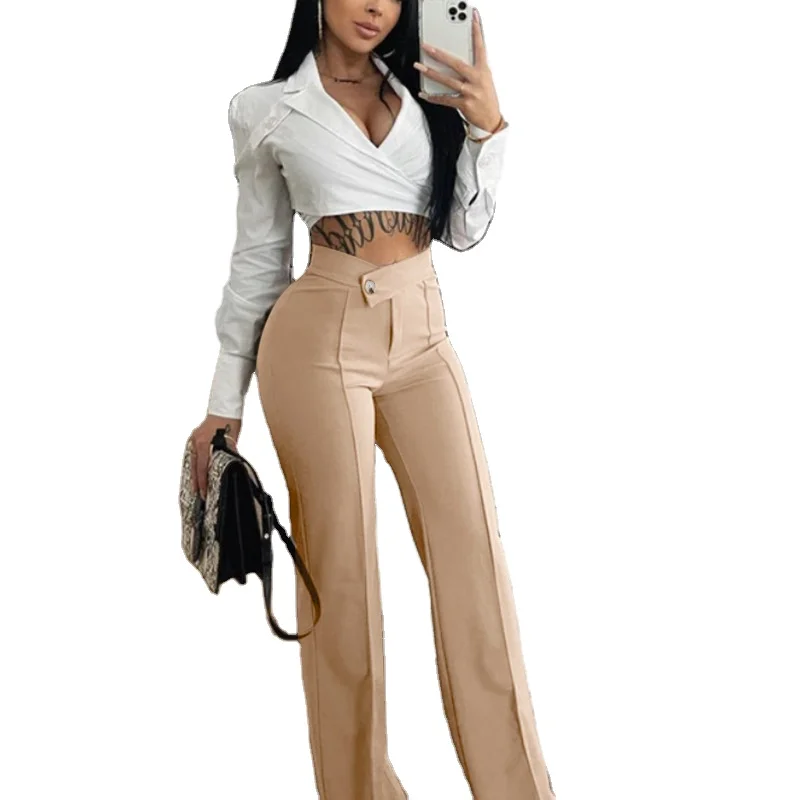 2024 New MSR MS328 Items Casual Wide Leg Pants Ladies Long Office Pants Trousers Clothes