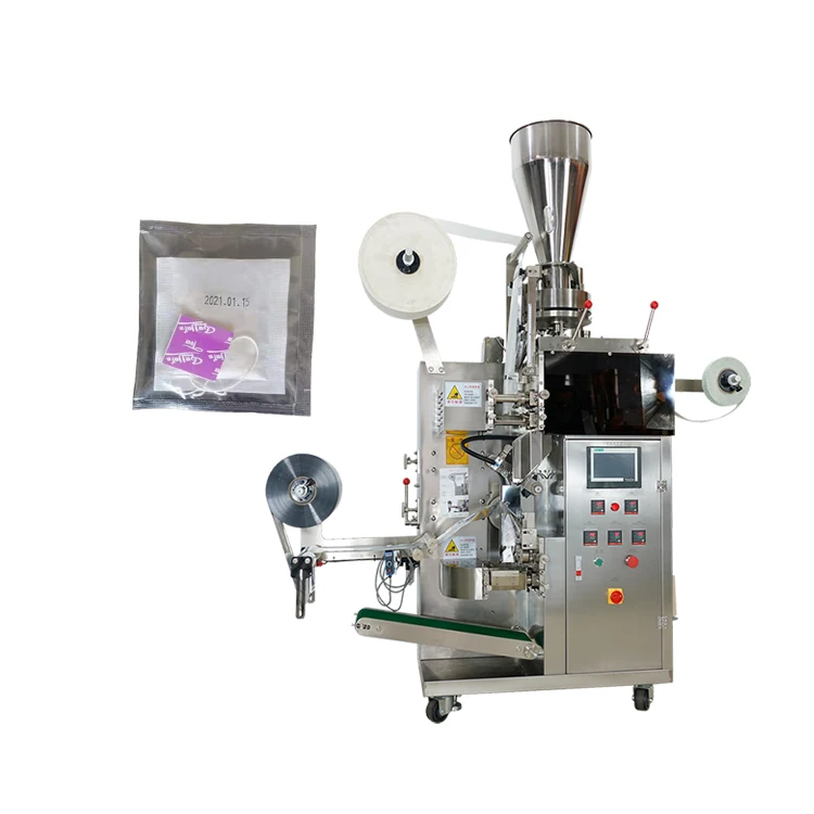 small tea sachet packing machine tea bag making machine with inner and outer bag