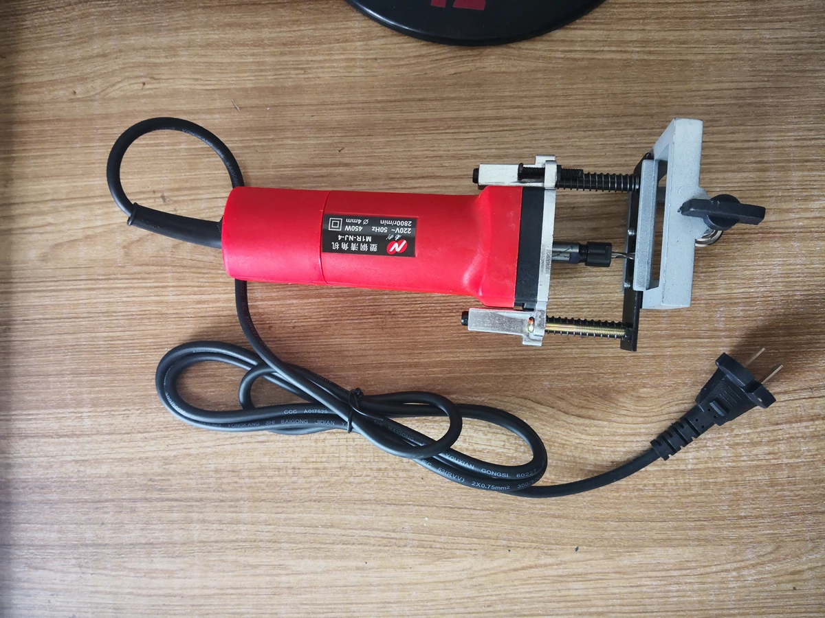 Portable electric pvc window water slot milling machine for plastic door