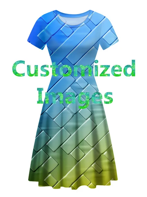 Customized Beach Dress Polynesian Hawaiian Tribal Tattoo Hibiscus Print Dresses Elegant Night Party Lady Summer Dress