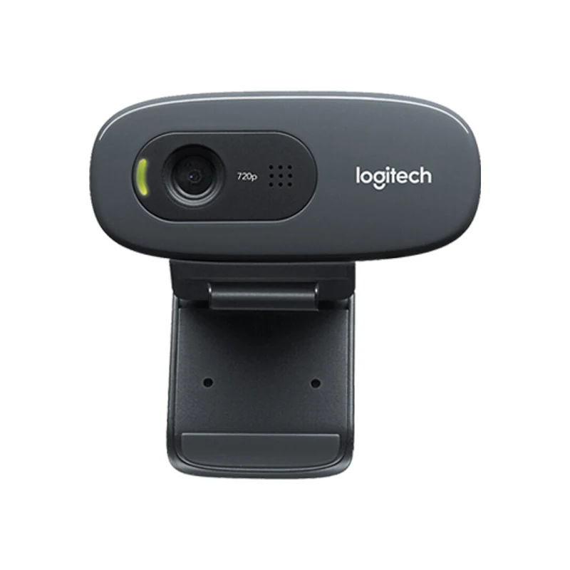 В наличии 100% оригинальная веб-камера Logitech C270 HD Vid 720P Встроенный микрофон USB2.0 Мини Компьютерная камера для рабочего стола или ноутбука веб-камера