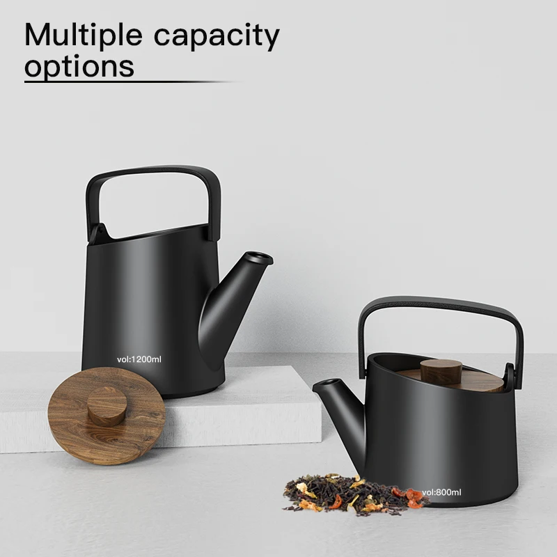 DHPO Hot Selling 800 ML Custom Porcelain Tea Pot with Stainless Steel Infuser, Blooming & Loose Leaf Teapot