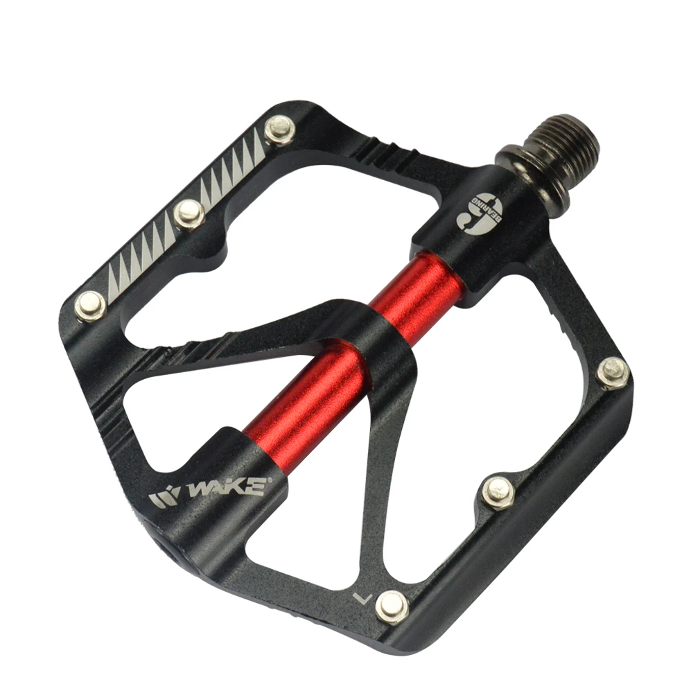 WAKE Mountain Bike Aluminum Alloy 3 Bearings Pedal Road Bike Ultra-light Palin Pedal Bicycle Pedal Bicycle Parts