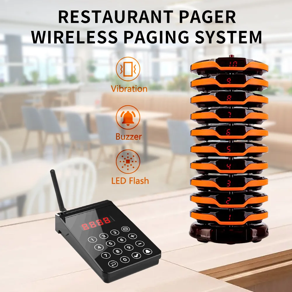 Restaurant food order buzzer system Guest Queue Cafe Buzzers Restaurant Waiting Buzzers