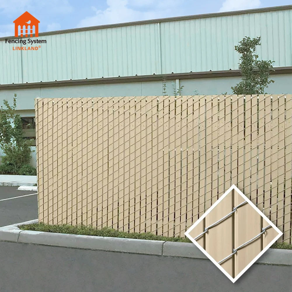 Vertical Strip 3D Garden Fence Panels Occultation Kit 6ft Black Hdpe Chain Link PVC Rigid Black Fence Privacy Slats