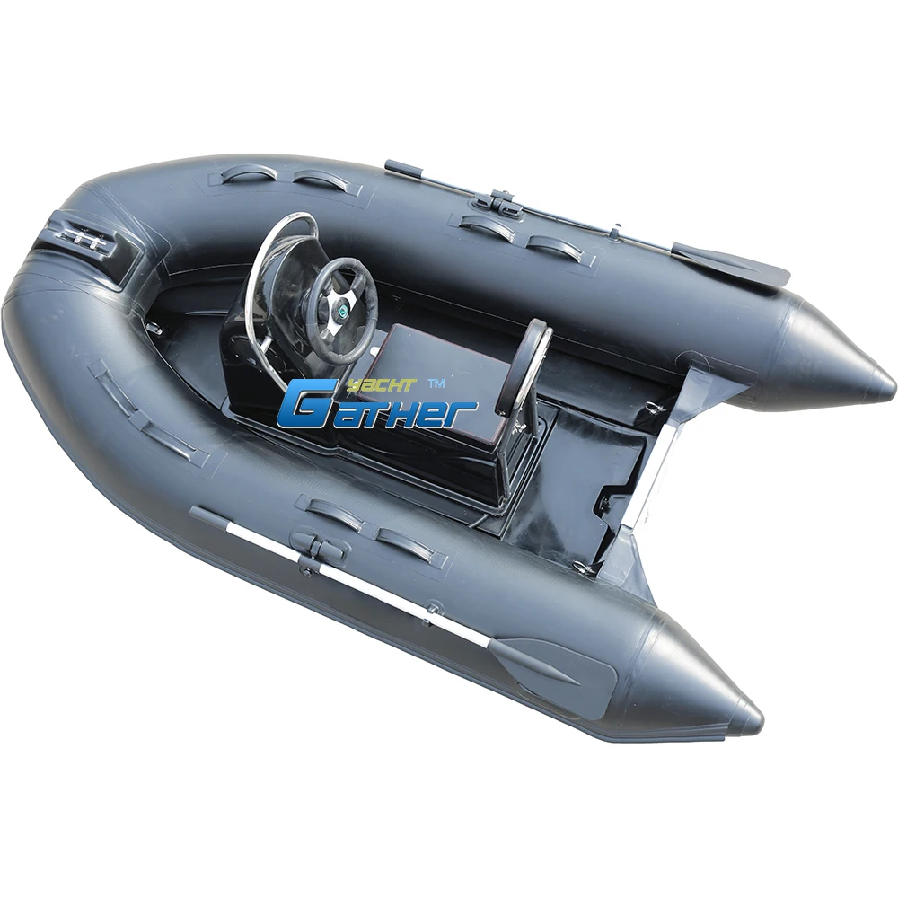 Small Tender 9ft RIB270 Hypalon/PVC Inflatable Boats With fiberglass Rigid Hull