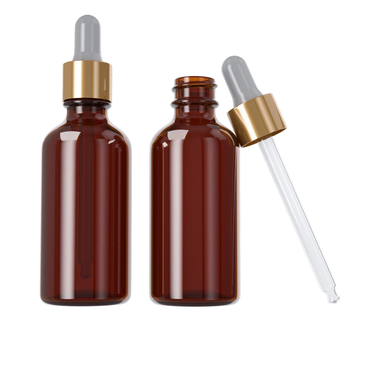 2021 New Costom Wholssle Frosting 1 Oz 2 Oz 10 Ml 30Ml Gold Oil Glass Dropper Bottle For Cosmetic Packaging
