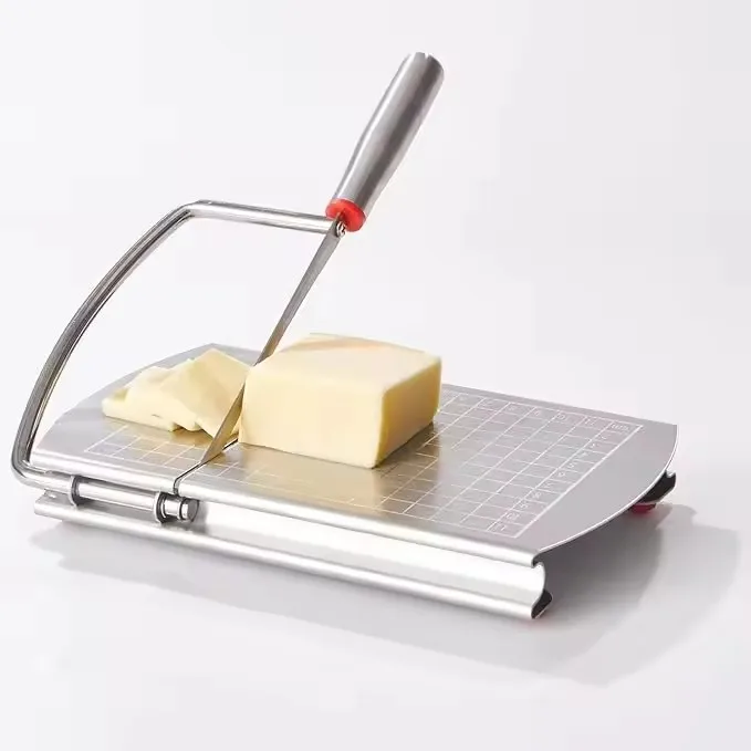 Adjustable Stainless Steel Cheese Slicer Cutting Board With Metal Cord Cheese vegetable sausage cutter for cheese Butter cutter