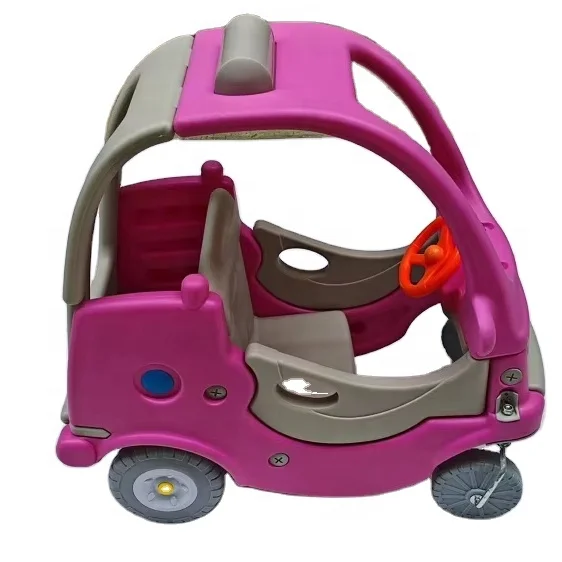 Unpowered four-wheeler plastic car for kids indoor playground naughty castle amusement equipment by China factory direct sale