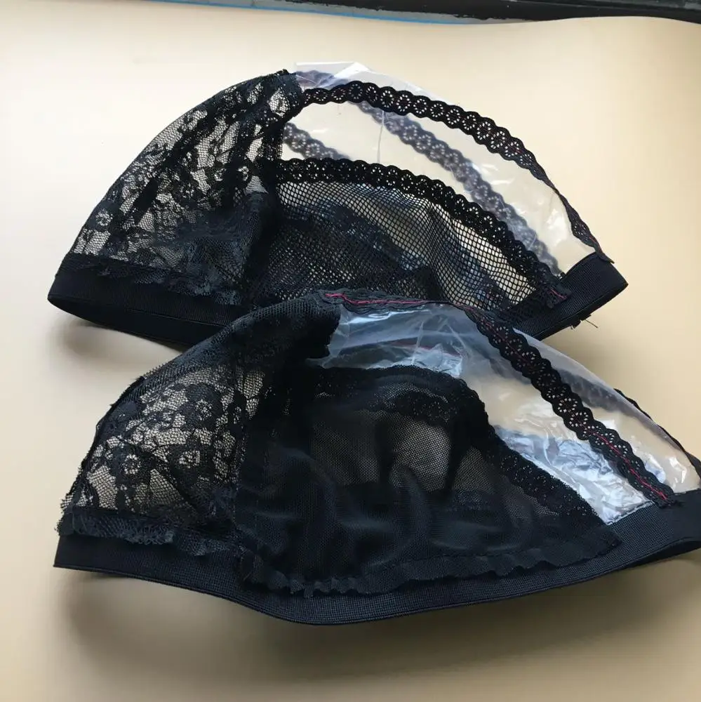 Base Black elastic mesh Wig net Adjustable breathable jew lace wig nets for making wigs