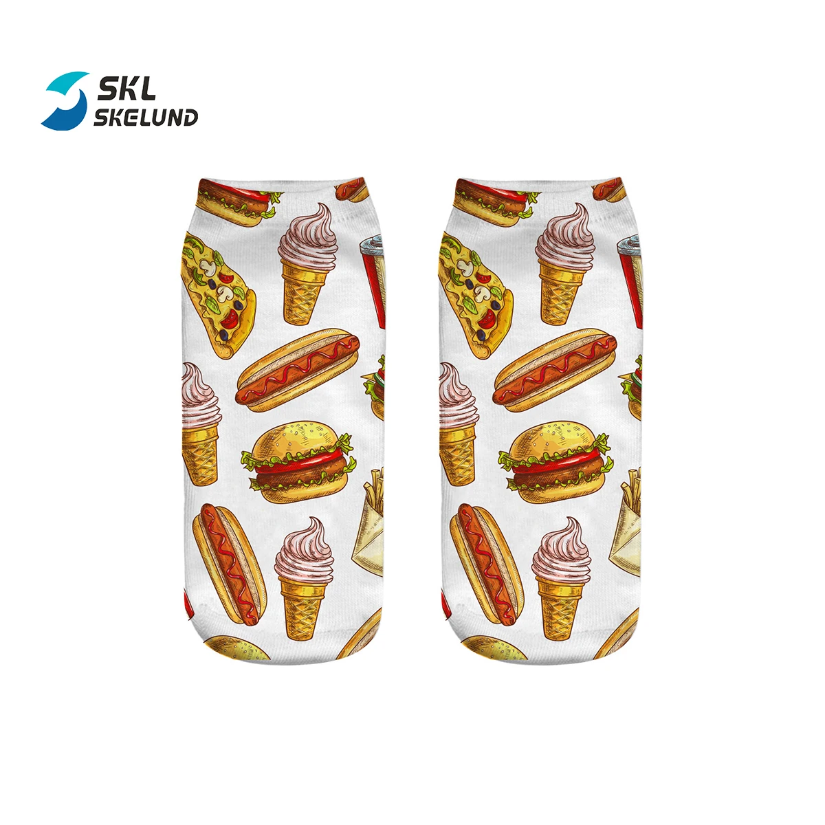 Unisex cotton 3d socks potato chips puffed food lays potato 3D printing sox for unisex funny happy custom socks