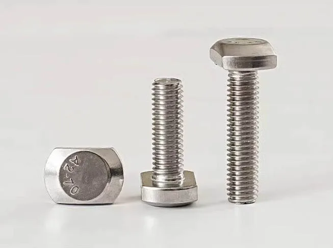 Universal standard / customization T head bolt, T slot bolt, square head bolt used for Aluminium profile or solar mounting
