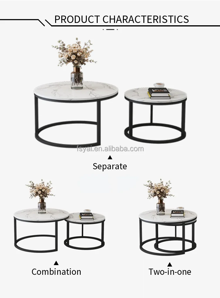 hot sale high quality new design white stainless luxury side coffee table white marble top coffee table