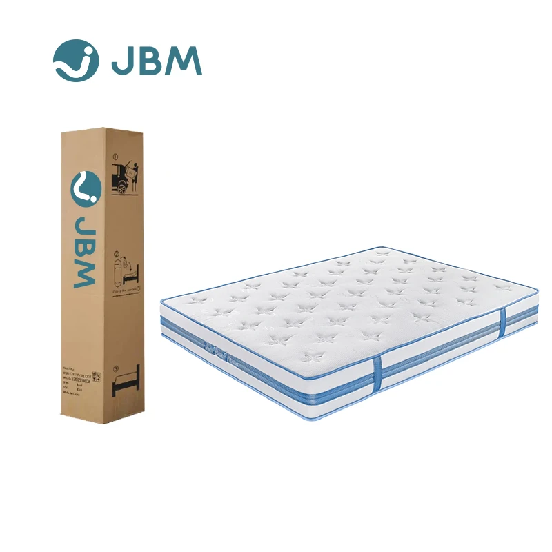 Hypo-allergenic good price good quality mattress hybrid memory foam bed hotel pocket spring mattress in box mattress