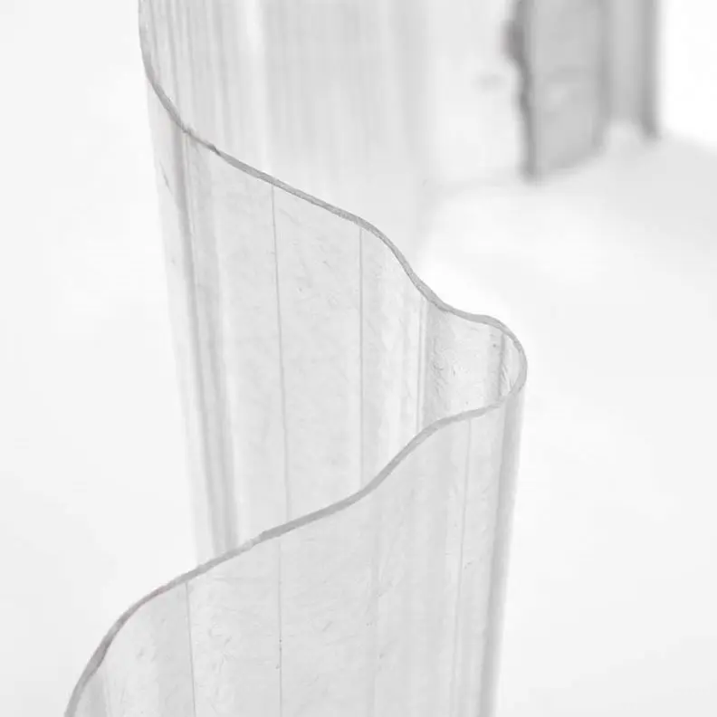 China factory wholesale transparent plastic polycarbonate FRP corrugated sheet for building roofing agricultural greenhouse