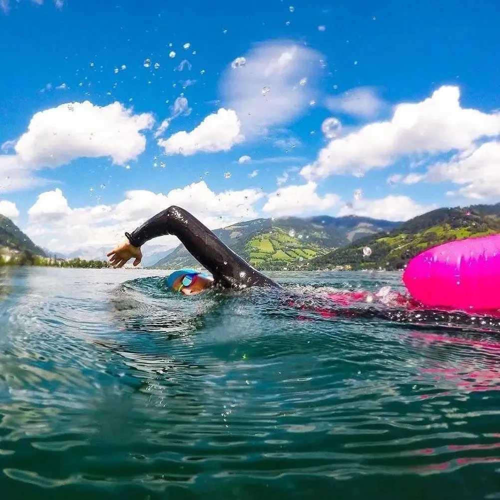 Swim Buoy Follow behind Swimming Float Inflatable Drift Bag Storage Float Bag Dry bag swim buoy