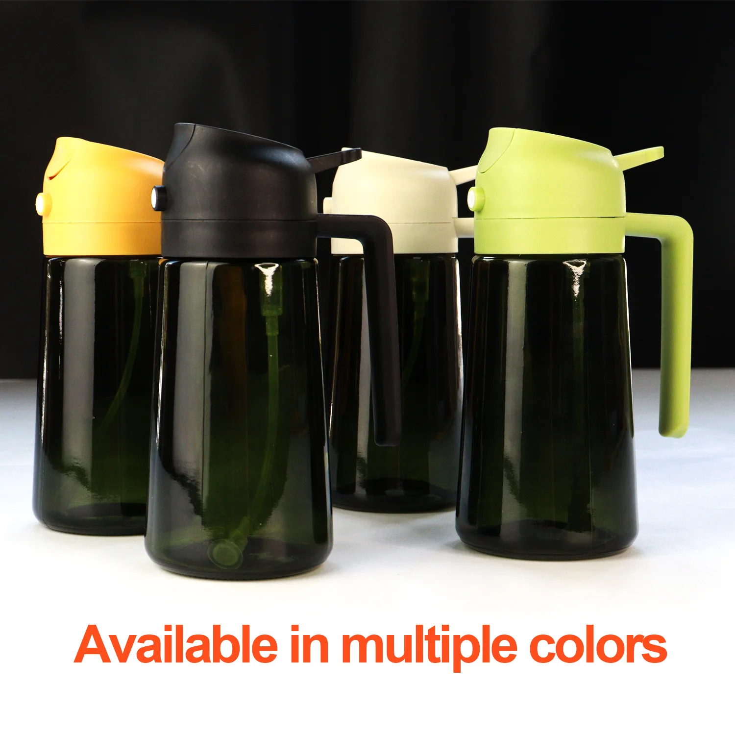 New Multifunction Glass Olive Oil Sprayers Mister Vinegar Dispenser Bottle Oil Spray Bottle 2 In 1 Oil Dispenser for Cooking