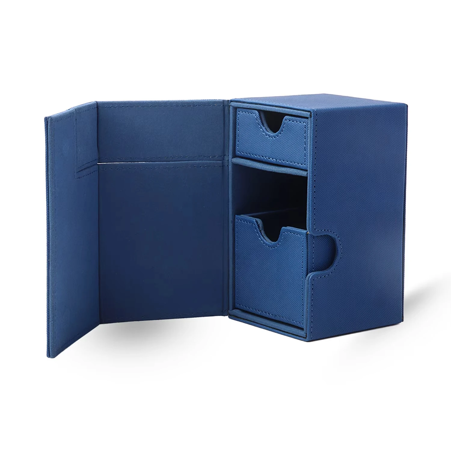 Sand Petrol/Grey N Tray 100+ Card Case Game Premium PU leather MTG TCG Card Deck Box