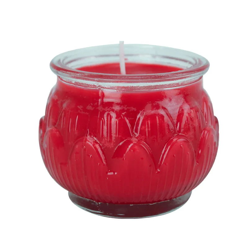 Butter lamp Lotus Candles holder Buddha Ghee Candle Household Smoke-free Buddhist Candles