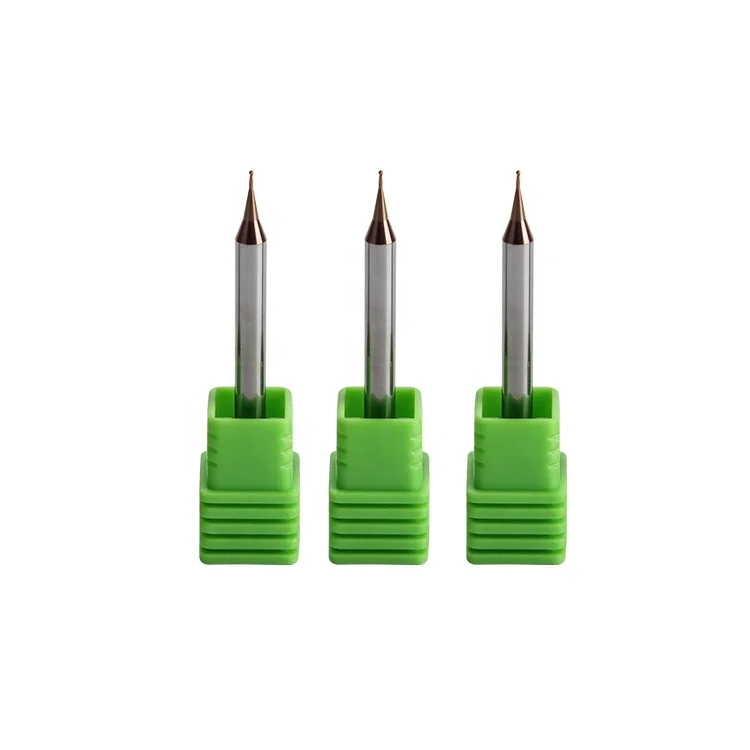 Высококачественный карбидный Фрезерный резак с 2 канавками с шариковым носом, микро радиус ребра, Концевая фреза для резки с ЧПУ с глубокой полостью