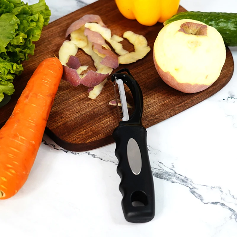 Wholesale Kitchen Gadgets Stainless Steel Blades Soft Handle Swivel Fruit Vegetable Peeler Potato Apple Carrots Peeler