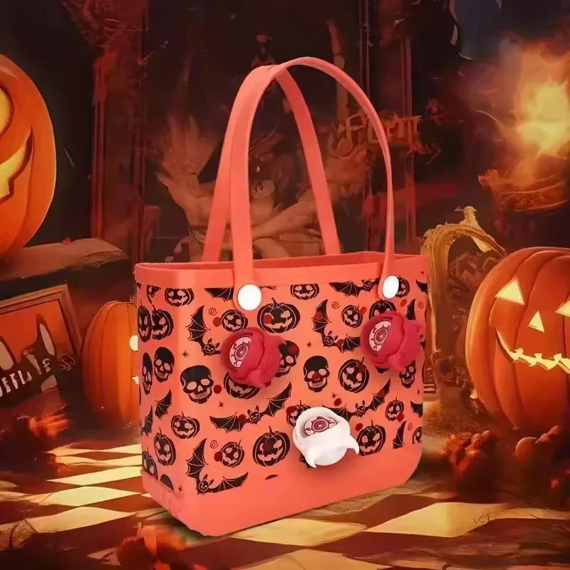 ODM OEM Wholesale Halloween Themed Handbags Fashion Fun Cave Bag EVA Beach Bag From China