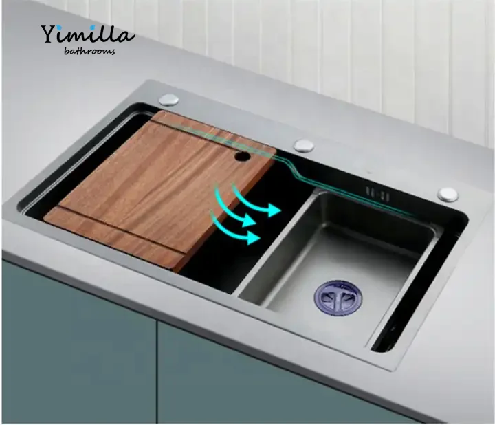 Overmount Sink Beautiful Kitchen Sinks Grey Commercial Stainless Steel Modern Apartment Brushed Single Bowl 5 Years 1 Mm Cn;gua