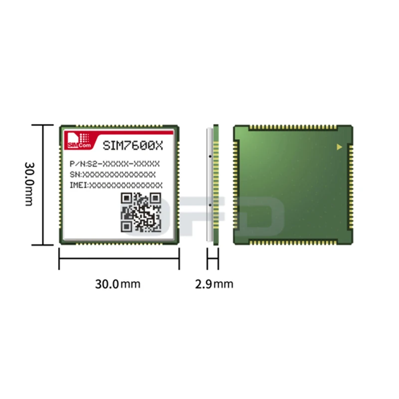 Original SIMCom SIM7600X 4G Module GNSS (Optional) VoLTE (Optional) FOTA SIM7600A SIM7600SA SIM7600E LTE Cat 1 Module