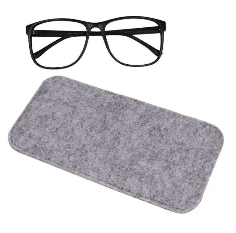 Eyeglass Cases Soft Felt Sunglasses Cases Portable Travel Glasses Storage Pouch for Men Woman