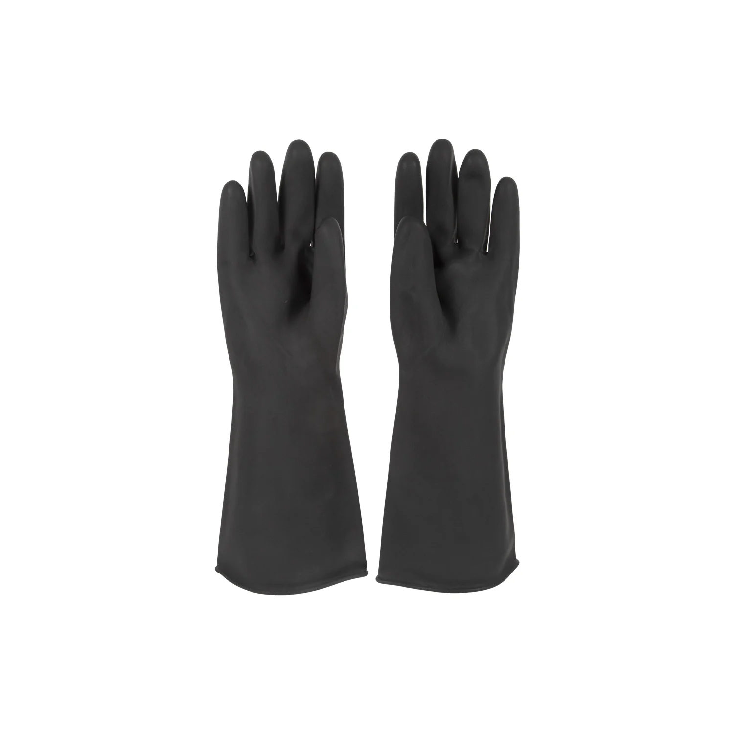 Заводская цена, черные перчатки с химическим сопротивлением, рабочие безопасные резиновые строительные перчатки