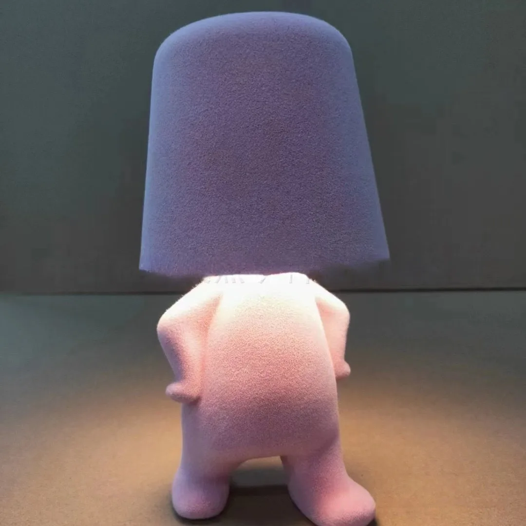 Colorful Flock Light Bedroom Decoration Table Lamp Led Charging Ins Sense Night