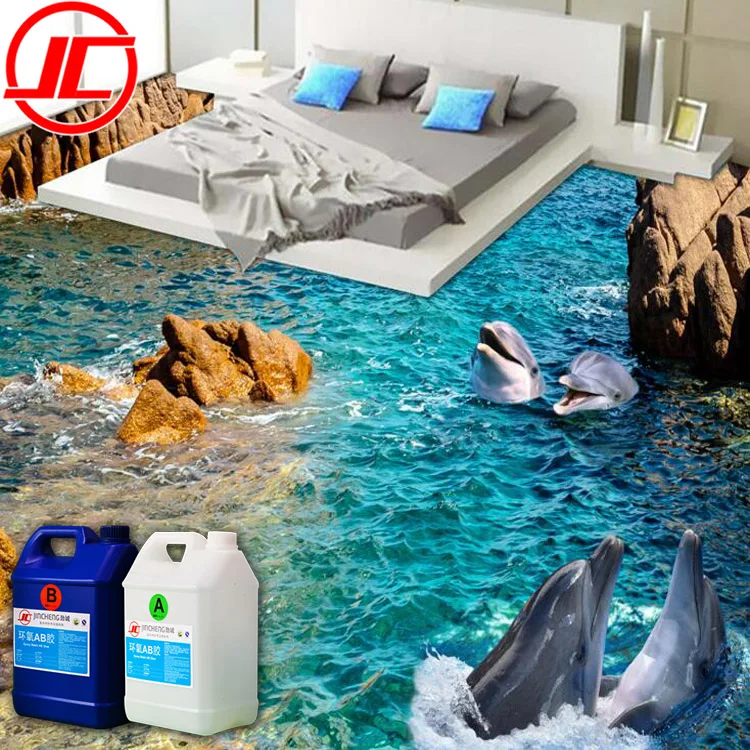 Эпоксидная Смола 3D наклейка напольная Смола высокопрозрачная эпоксидная смола для столешницы 3D напольное покрытие