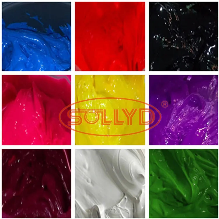 various colors pigment paste silicone ink catalyst fluorescent ink different color paste pigments