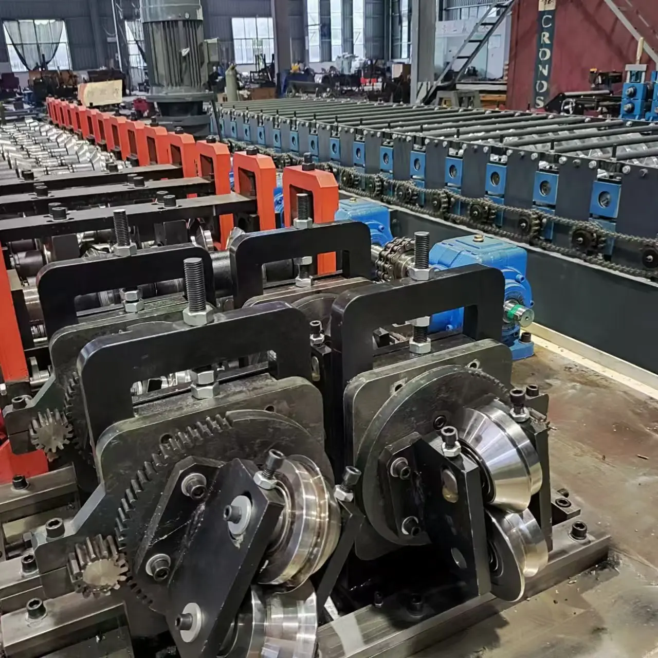 Double Row High Precision Elevator Floor Door Decoration Roll Forming Machine Fully Automatical Operation
