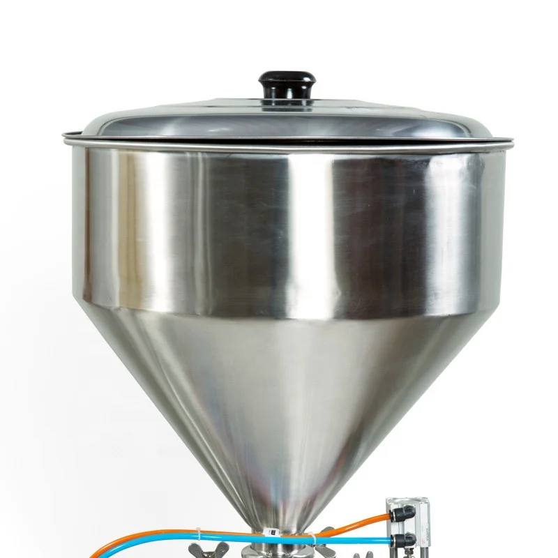 Semi Automatic Sugar Chocolate Chili Honey Stick Cream Heating Tank Paste High Viscosity Sauce Paste Gel Filling Machine