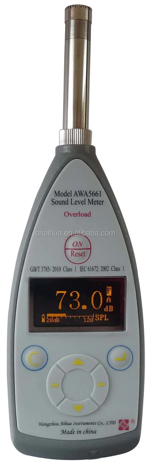 Professional sound noise level meter Measuring Range 25dBA-140dBA   Class 1 High Accuracy Model AWA5661-1