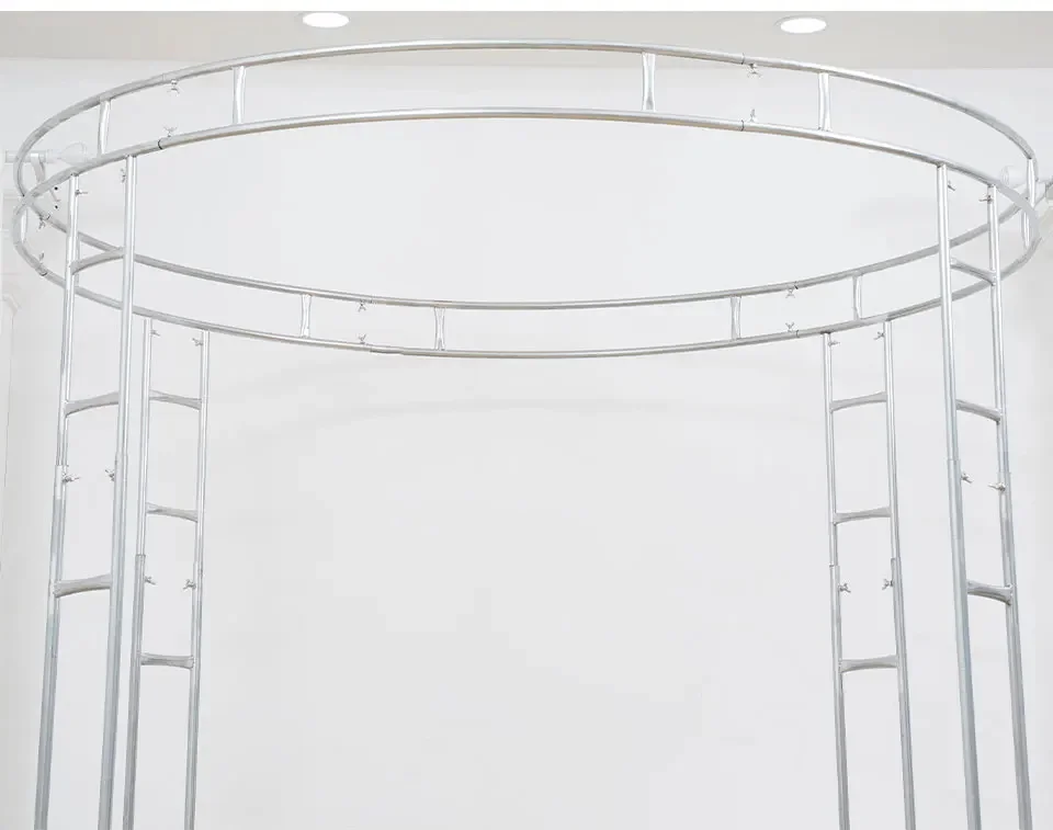 Galvanised Iron Cylindrical Flower Stand Flower Arch Artificial Flower Frame Stable Shelf For Wedding Background Decor A5777