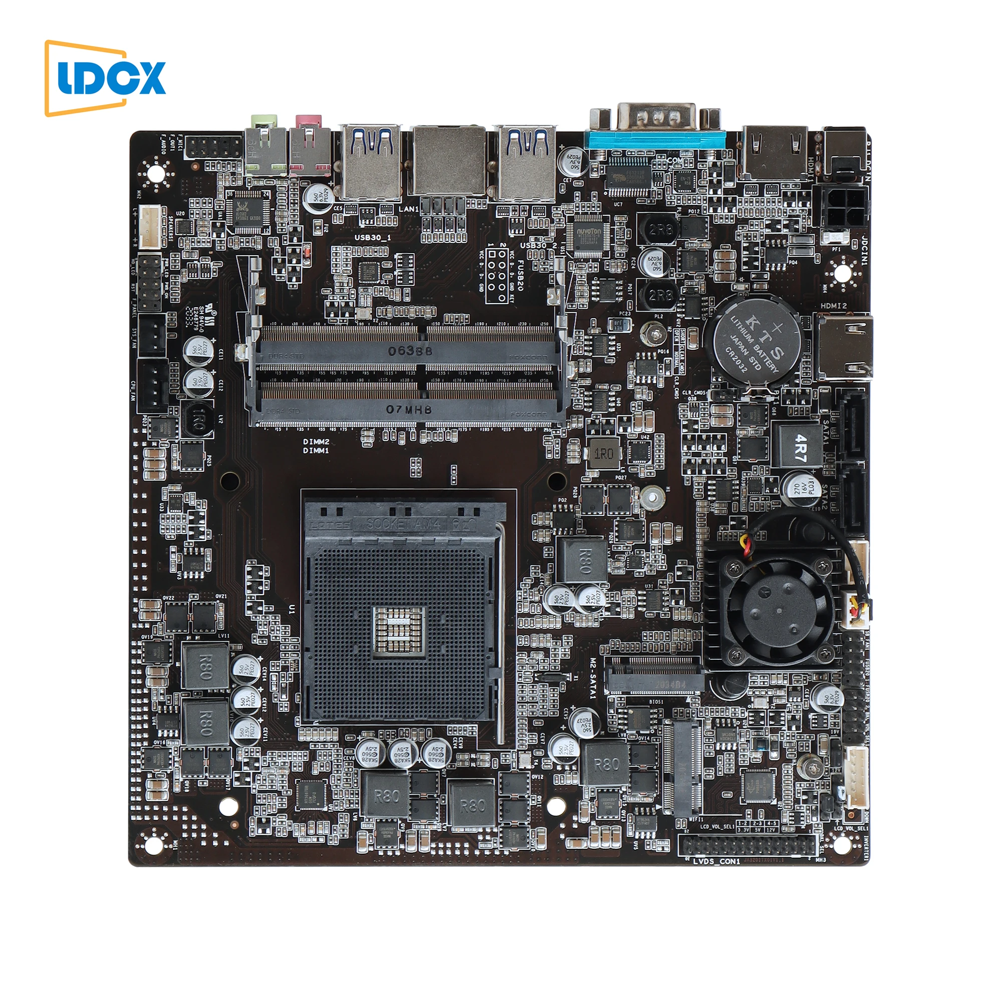 
LDCX AMD A320 Thin ITX AM4 Mini industrial control computer motherboard 
