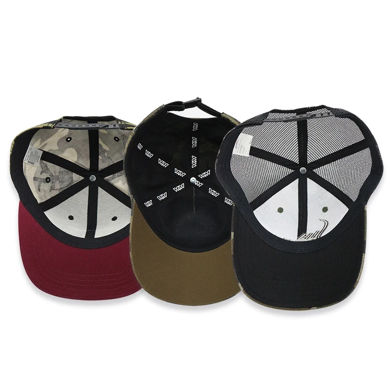 Camouflage Sports Style Custom Baseball Cap Snap back Cap Trucker Hat For Men And Women gorra