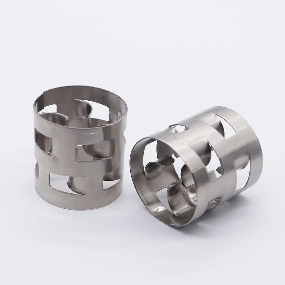 76mm ss304 ss316l ss904 Pall Ring Carbon Steel Pall Ring Metal Packing Pall Rings