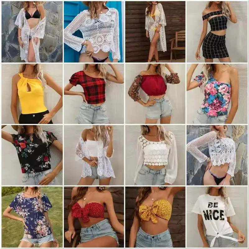 Factory Wholesale Mixed Fashion Casual Top Summer Skirts she brand in Bale Dress Women Clothes