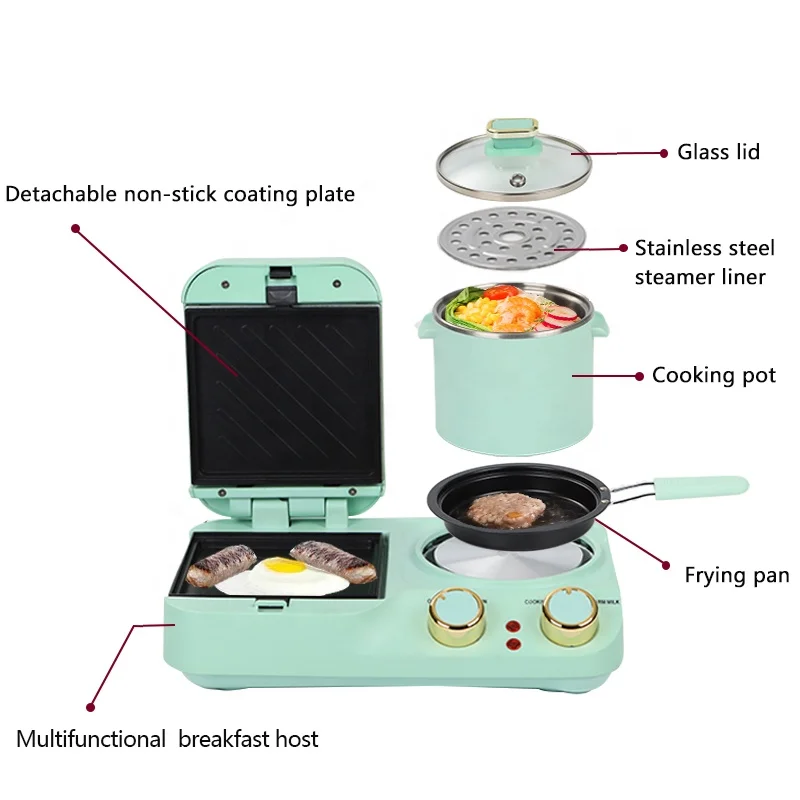 Breakfast Center Station Multi-function Machine 3-in-1 Coffee Microwave Oven 3 In 1 Breakfast Makers