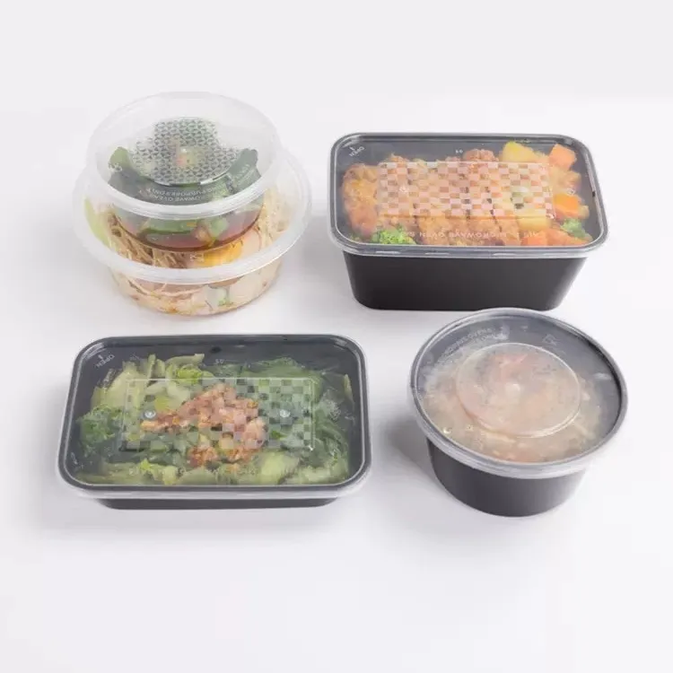 Packaging Pp Plastic Disposable Fast Food Meal Lunch Containers