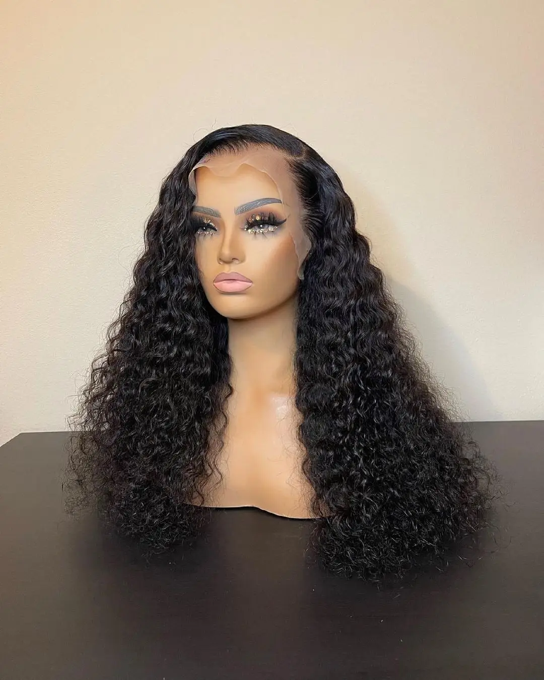 Cuticle Aligned Hair Transparent Swiss Hd Lace Frontal 360 Hd Transparent Lace Frontal Wig Curly Human Wigs For Black Women