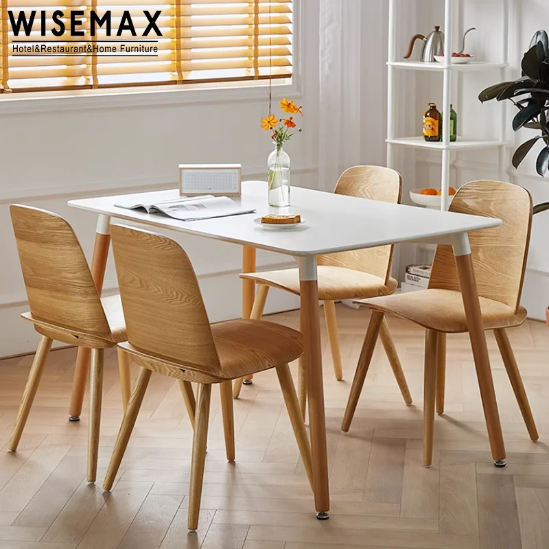 WISEMAX мебель фабрика Современная дешевая для ресторанов деревянный обеденный стул с высокой спинкой изучения грецкого ореха кафе магазина