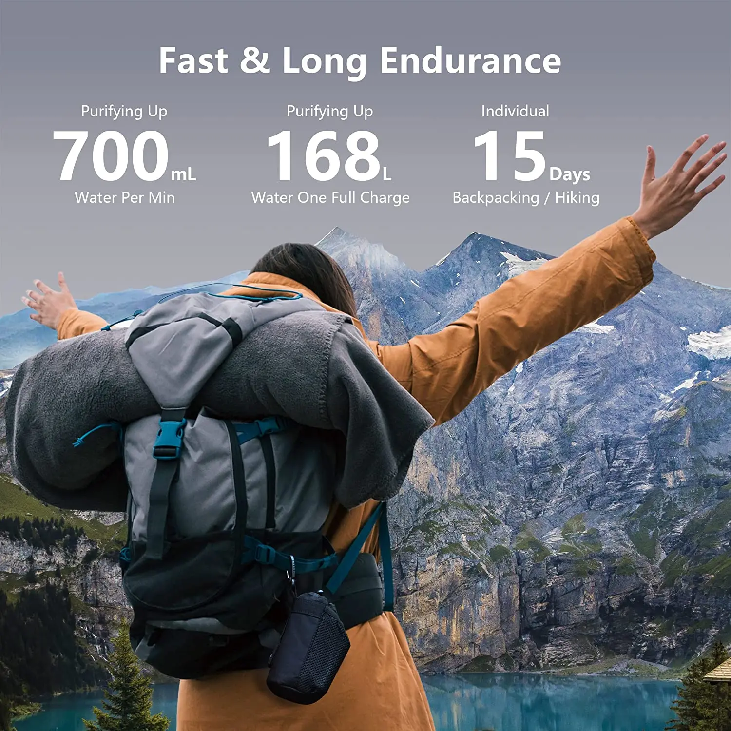 0.01 microns ultra filtration portable comping water filter Outdoor emergency water filters purifier with OEM brand