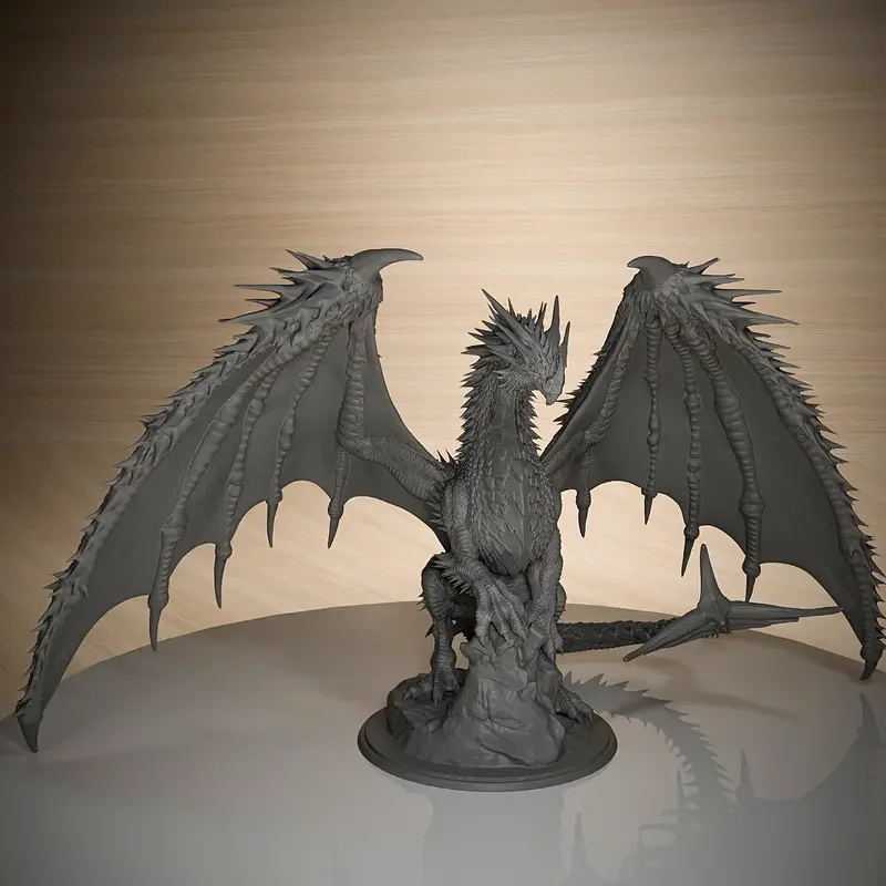 Anime Figure Material optional rapid prototyping ABS resin print model Custom 3D printed dragon Sell SLA 3d printing service