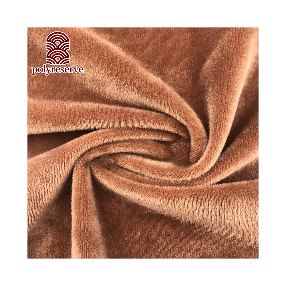 POLYRESERVE Plain Dyed Super Soft Velvet Fabric 100% polyester nonelastic For Pillows