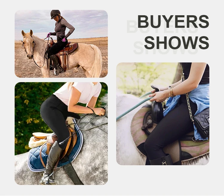 Custom Women Equestrian Pants Silicone Non-Slip Tight Horse Riding Leggings Breeches Equestrian Competition Pants